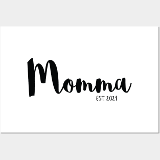 Momma Pregnancy Announcement Posters and Art
